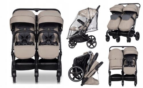  Passeggino doppio Easy Go Echo Savana Beige