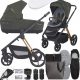  Passeggino Espiro Miloo Luxury Green 2in1 + adattatori per sedile Espiro Miloo