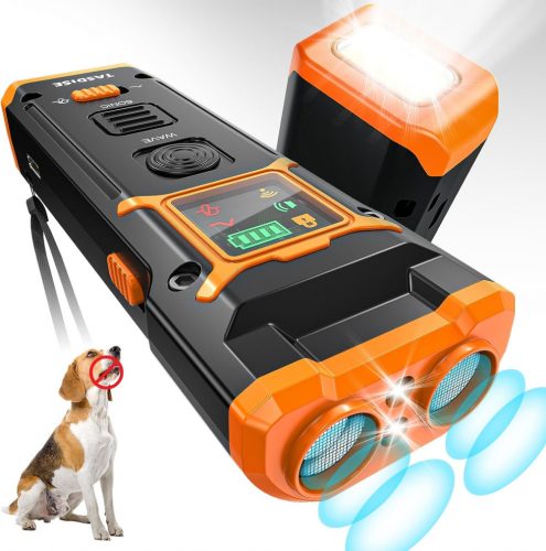  Repellente per cani ad ultrasuoni 20-30 Hz fino a 90 metri con luce stroboscopica