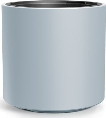  Vaso da fiori Prosperplast 39 cm x 39 x 38 cm diametro 39 cm plastica tonalità grigio e argento