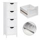  Mobile da bagno Songmics bianco 30x30x82 cm