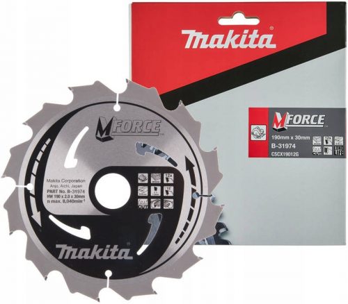  Disco da taglio per legno Makita B-31974 190x30mm 12z