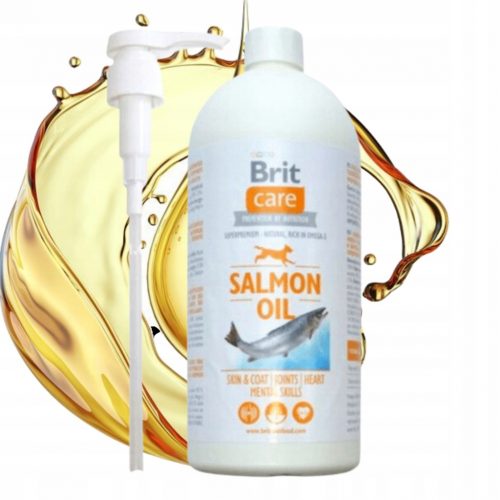  BRIT CARE OLIO DI Salmone per CANI 1000ml con pompetta