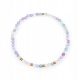  Bracciale Pietra Fluorite Taglio Perline 2,5 mm