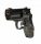  ACCENDINO BRUCIATORE LED TORCIA GUN METAL REVOLVER IN METALLO