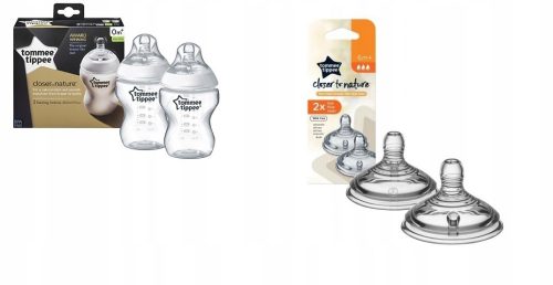  Tommee Tippee Biberon da 260 ml 5010415225207 + Ciuccio in silicone Tommee Tipee 6 mesi+