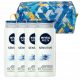  NIVEA MEN SENSITIVE Gel doccia da uomo per il lavaggio 500ml x4 + Trousse per cosmetici