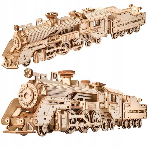  Little Story Puzzle in legno Modello Puzzle 3D fai da te - Locomotiva