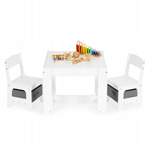  Set di mobili da 3 pezzi Ecotoys. bianco