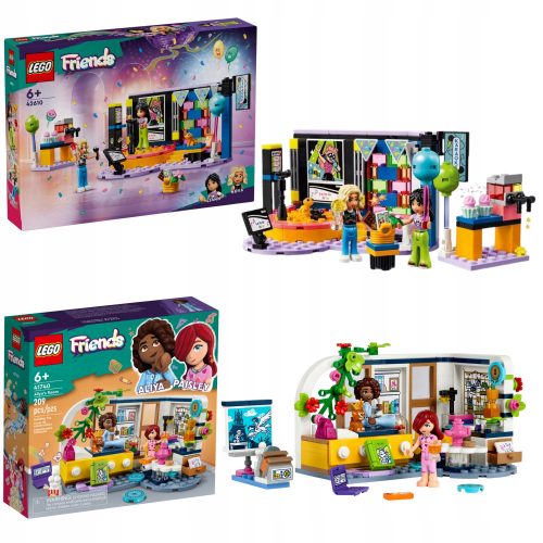  LEGO Friends 42610 Festa Karaoke + LEGO Friends 41740 La stanza di Aliya