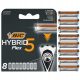  BIC HYBRID 5 FLEX BLISTER RETRILLS PER SHARERS 8 PZ