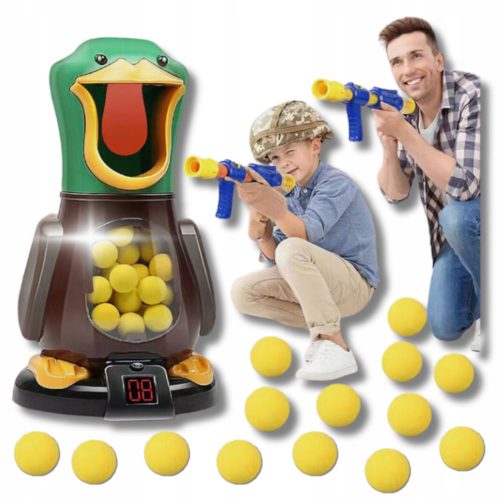  HUNGRY DUCK SKILL GAME XXL SET 2 PISTOLE 24 SFERE DIVERTENTE