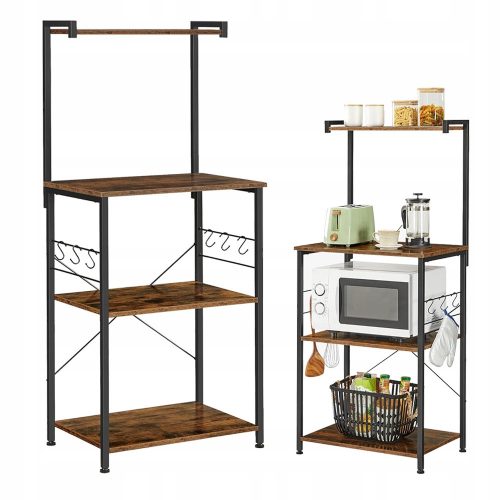  Mobile da cucina Songmics 40 x 60 x 134 cm, colore frontale: nero