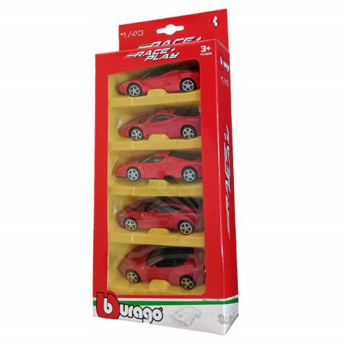  AUTO FERRARI SET MOLLA BBURAGO 1:43 AUTO IN METALLO