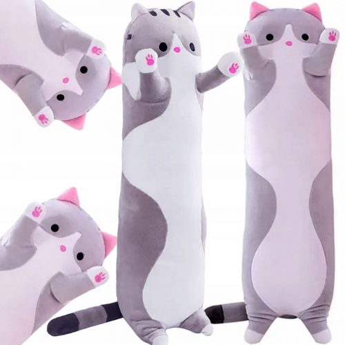  Gattino lungo mascotte cuscino peluche gatto 90 cm XXL