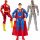  SUPERMAN FLASH CYBORG SET DI 3 FIGURINE MOBILI DC COMICS GRANDI 30 CM