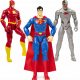  SUPERMAN FLASH CYBORG SET DI 3 FIGURINE MOBILI DC COMICS GRANDI 30 CM