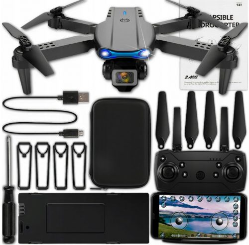  DRONE E99 2x fotocamera in bilico 200M per evitare ostacoli WIFI regalo valigia