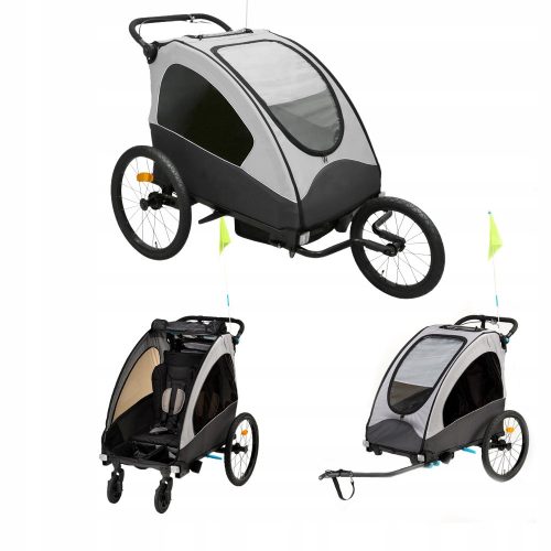  Rimorchio per bicicletta per bambini Babytrold Roadrunner