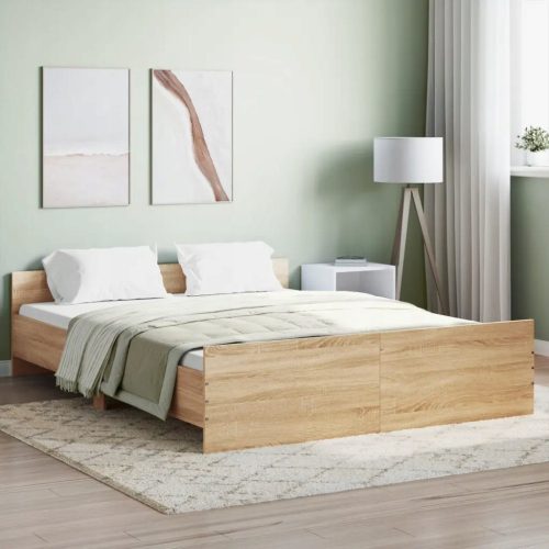  VidaXL letto simil legno 3203749 140x200 rovere Sonoma