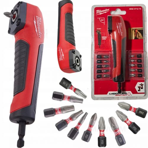  Bussola a impatto angolare MILWAUKEE 90 punte SHOCKWAVE