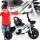  BE-ACTIVE.PL bicicletta a tre ruote Triciclo per bambini, cavalcabile, bianco, nero