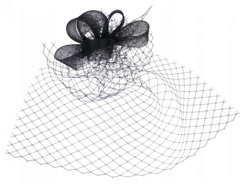  VELO, fascinator, acconciatura - velo da sera nero