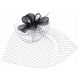  VELO, fascinator, acconciatura - velo da sera nero