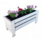  Vaso da fiori 43 cm x 20 x 20 cm in legno bianco