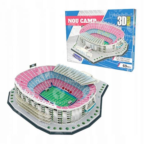  Stadio di calcio - CAMP NOU - FC Barcelona - Puzzle 3D 69 pezzi