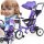  BE-ACTIVE.PL bicicletta a tre ruote Bicicletta a tre ruote per bambini 3in1 girevole Nero, Viola