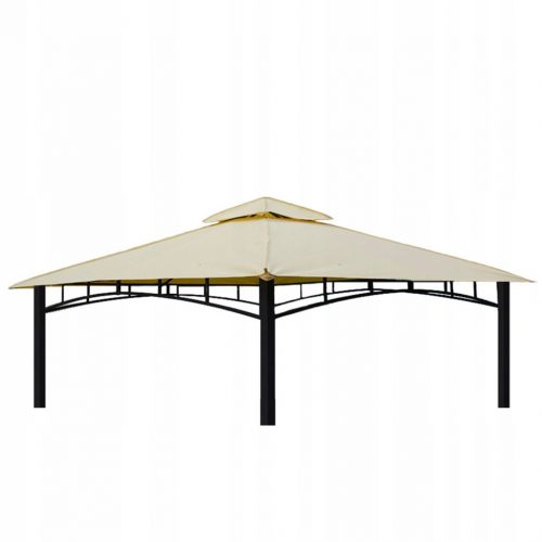  Tenda da giardino con tetto a padiglione 3x3 Beige