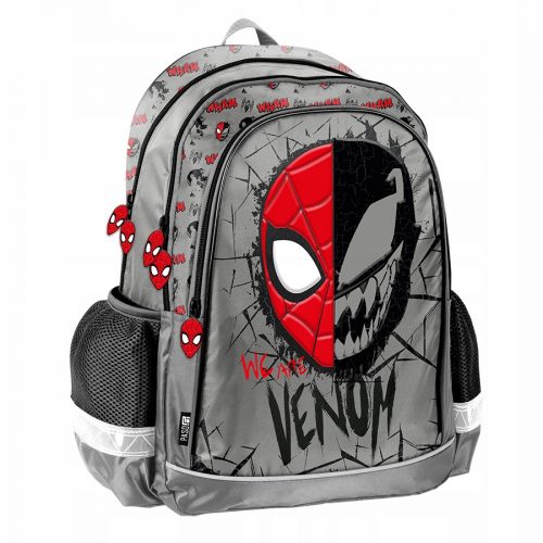  Zaino scuola multiscomparto Spiderman Paso nero, Sfumature di rosso, Sfumature di grigio e argento, Multicolor 22 l