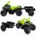  QUAD MINI CON RIMORCHIO PER BAMBINI, BATTERIA VERDE