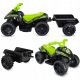  QUAD MINI CON RIMORCHIO PER BAMBINI, BATTERIA VERDE