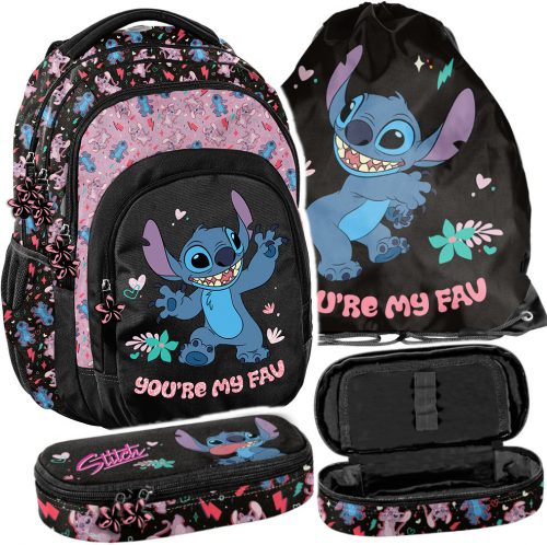  Zaino scolastico multiscomparto Lilo e Stitch Paso, multicolore, 19 anni