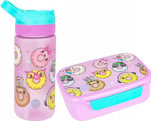  BOTTIGLIA D'ACQUA COOLPACK 420 ml HAPPY DONUTS + Lunch box CoolPack 765 ml