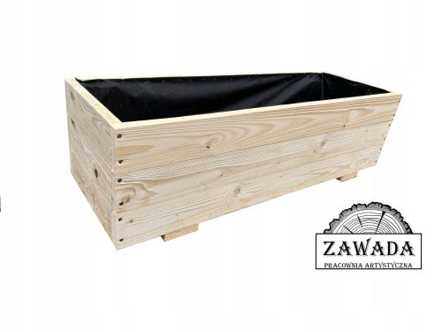  Vaso da fiori ZAWADA 120 cm x 38 x 33 cm in legno naturale