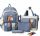  Zaino scuola multiscomparto K&M Sfumature di blu, Multicolor 35 l