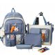  Zaino scuola multiscomparto K&M Sfumature di blu, Multicolor 35 l