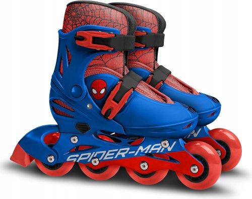  Pattini a rotelle Stamp Spiderman, misura 30-33, blu e rossi