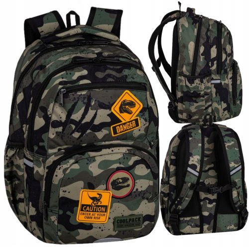  ZAINO SCUOLA DI CAPACITÀ COOLPACK PICK PER GIOVANI DANGER CAMO