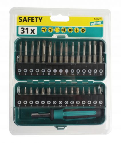  Wolfcrfat Safety 1386000 set di punte 31 pz.