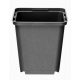  Vaso da fiori Airpress 9 cm x 9 x 9 cm, diametro 6,5 cm, plastica nera