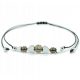  Bracciale Celebrity, QUARZO FUME', ematite, pace, coraggio