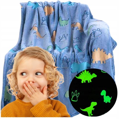  COPERTA GLOW IN THE DARK 150X200 PLAID MORBIDO PER BAMBINI NICE GLOW