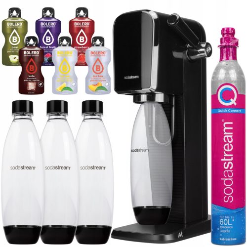  Gasatore d'acqua SodaStream Art nero + 2 altri prodotti