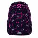  Zaino scolastico multiscomparto AstraBag, nero, sfumature di rosa, 20 l