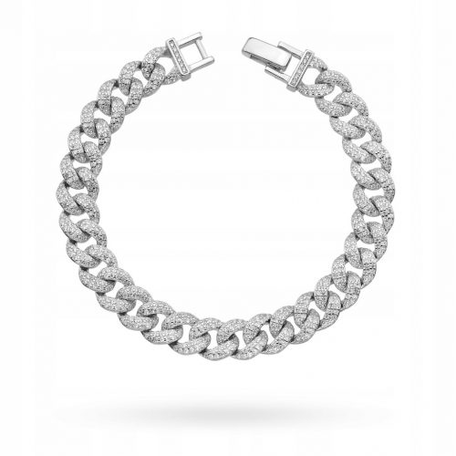  BRACCIALE IN ARGENTO pr. Pancerka 925 con zirconi