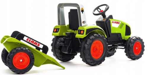  FALK TRATTORE A PEDALI GRANDE CON RIMORCHIO PER BAMBINI 3+ CLAAS GREEN FARMER